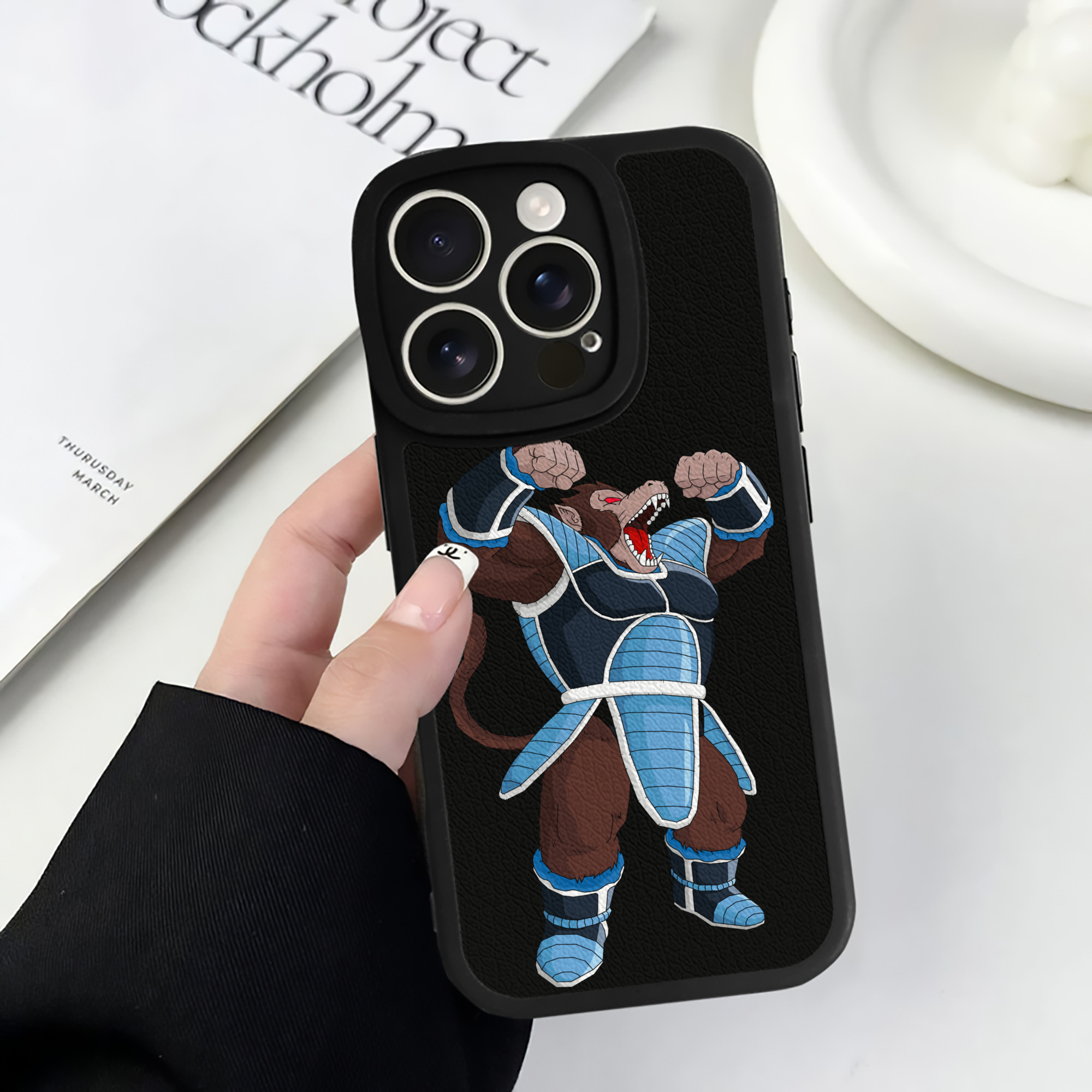 （画像用） ドラゴンボール DRAGON BALL 【iPhone 16シリーズ対応】シリコンスマホケース（レザー調） 材質：シリコン